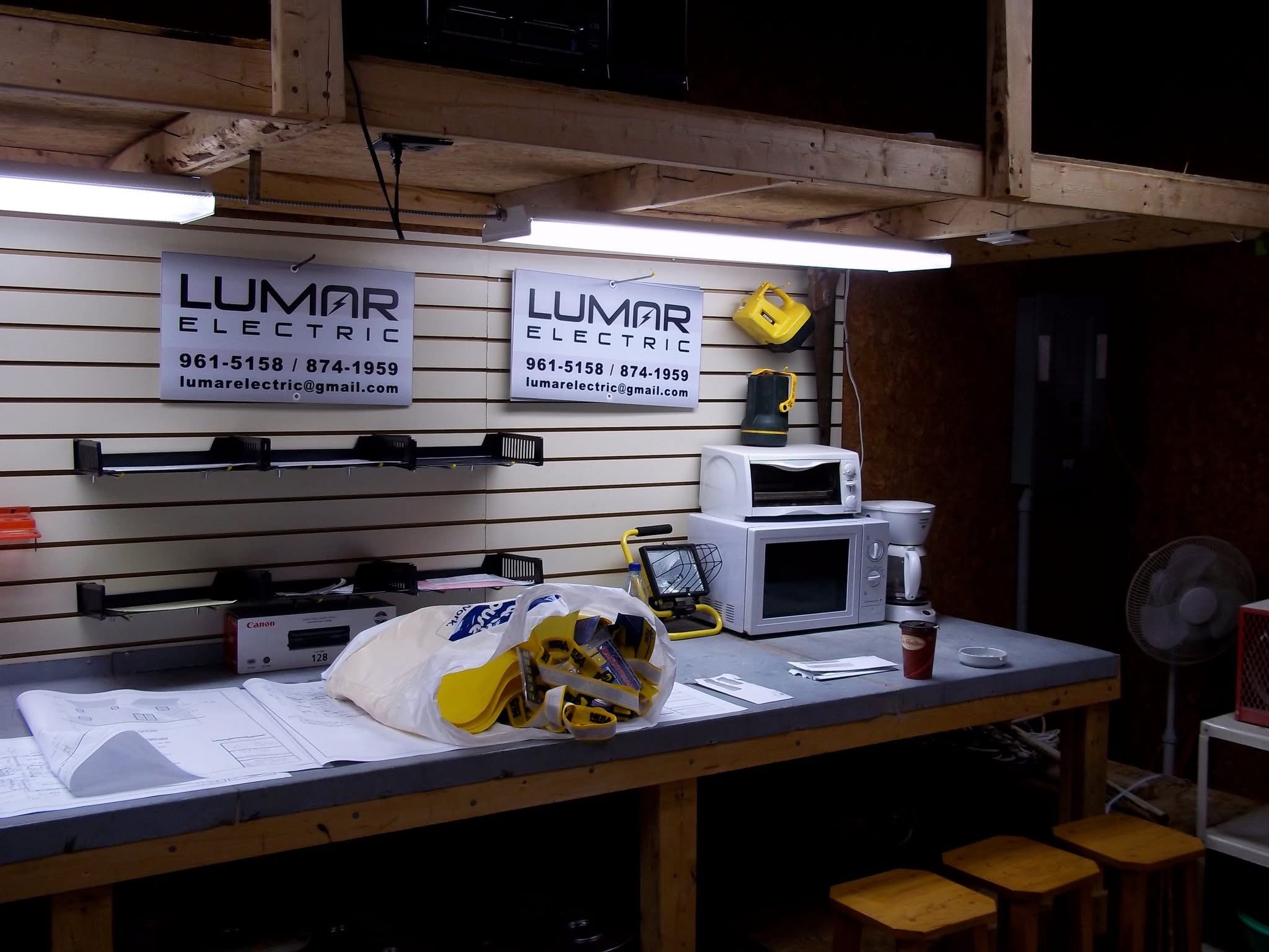 Workbench and Signage — Early LuMar Days